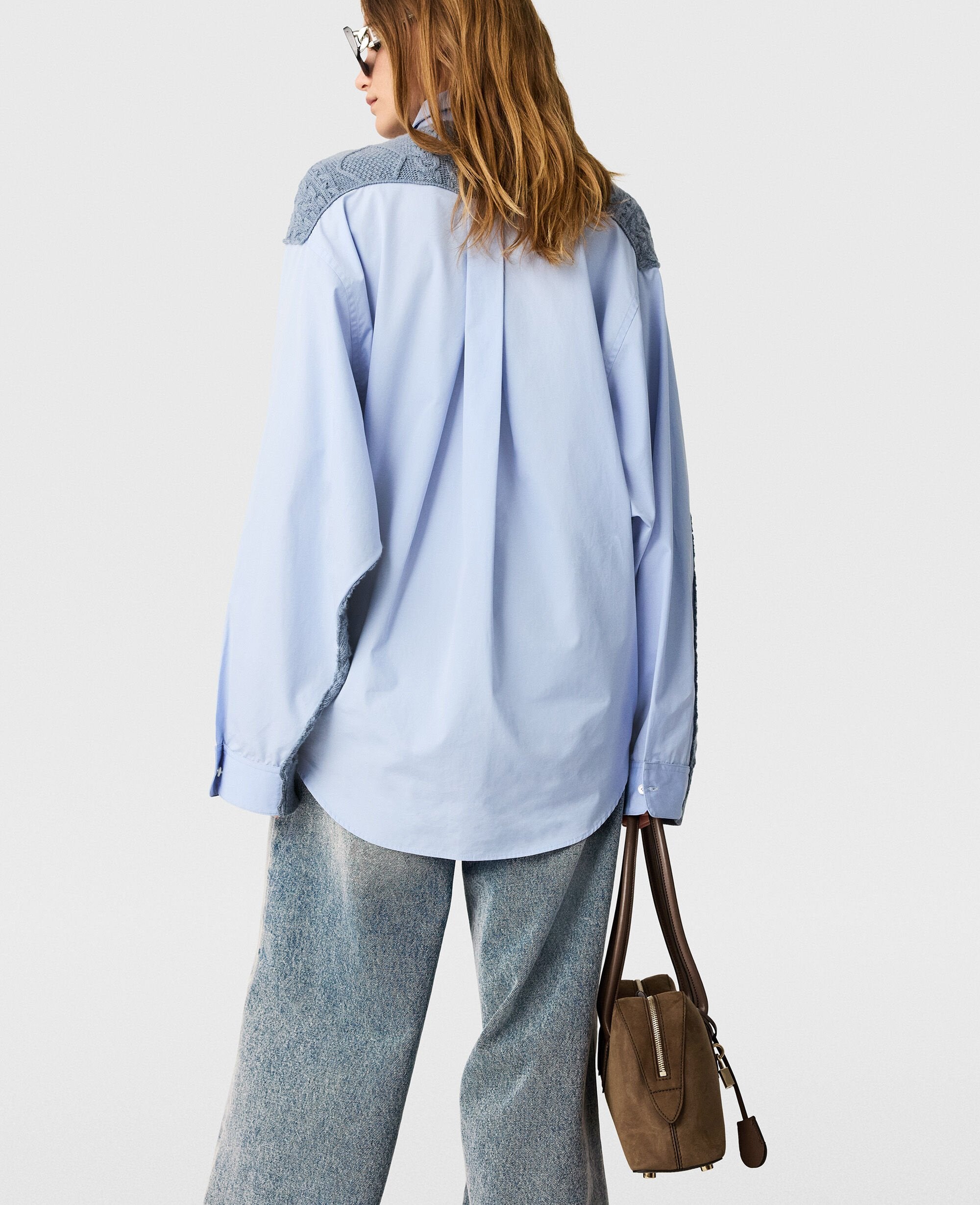 Hybrid Knit Shirt Cardigan