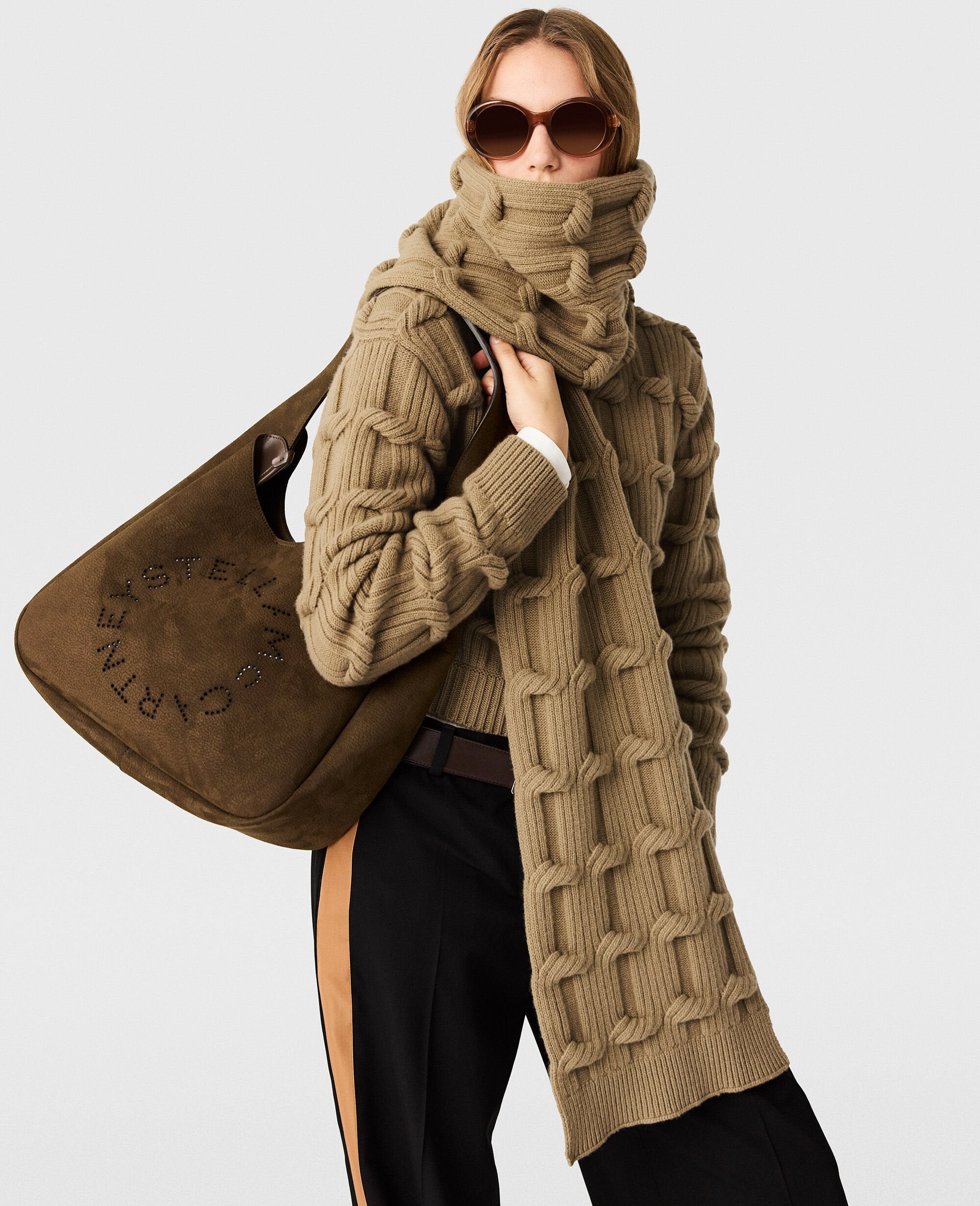 Falabella Cable-Knit Scarf
