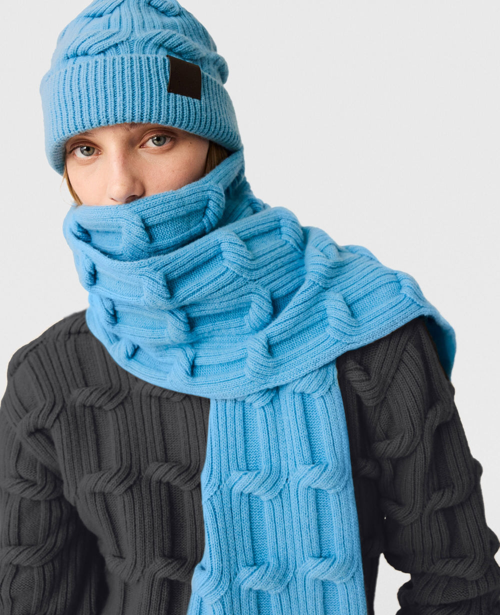 Falabella Cable-Knit Scarf