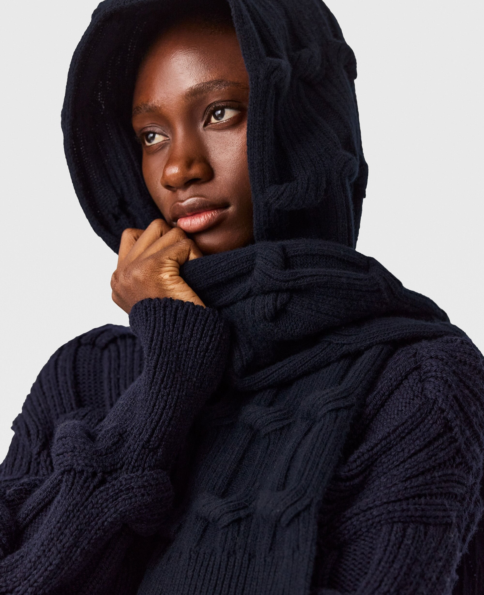 Falabella Cable-Knit Scarf