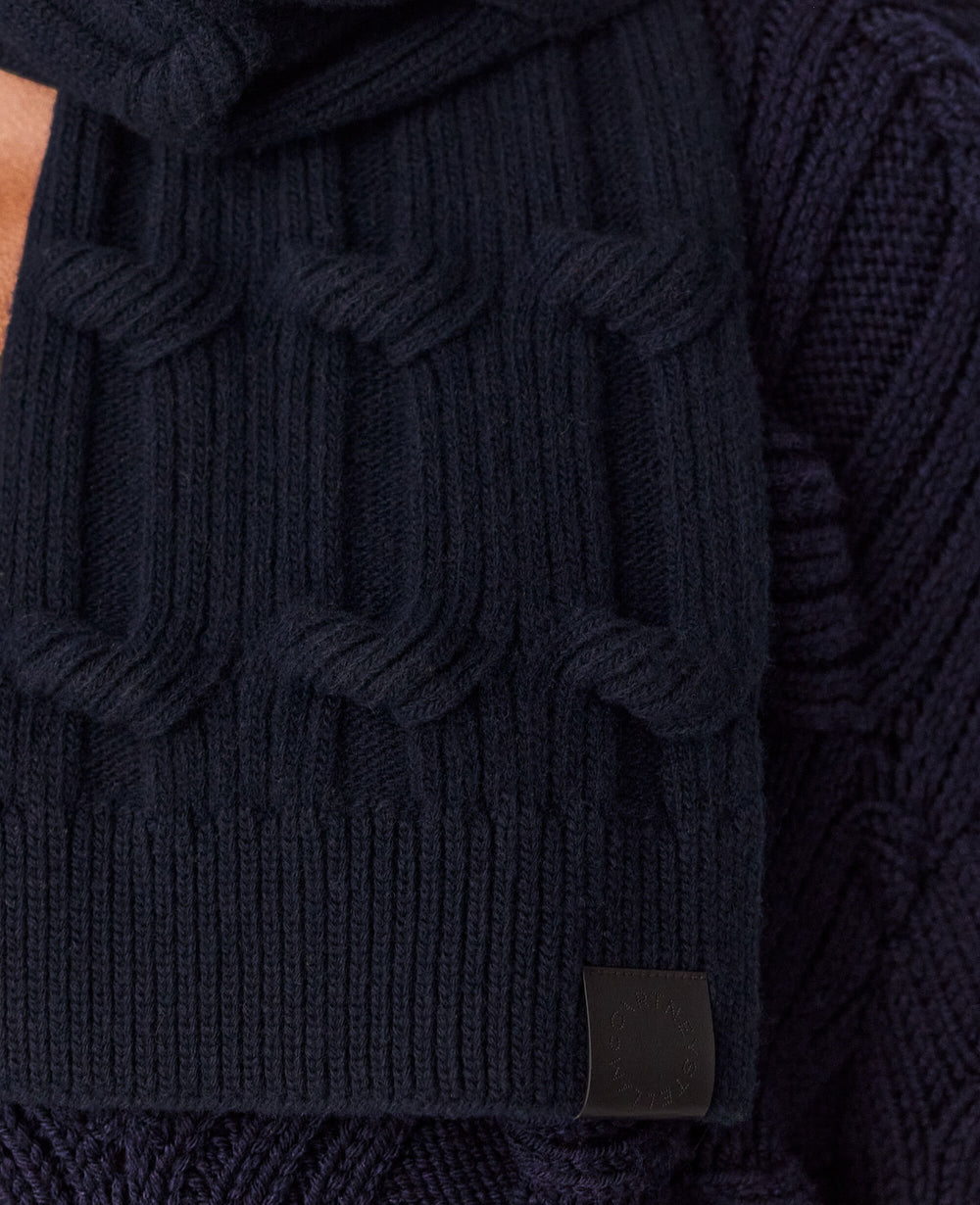 Falabella Cable-Knit Scarf