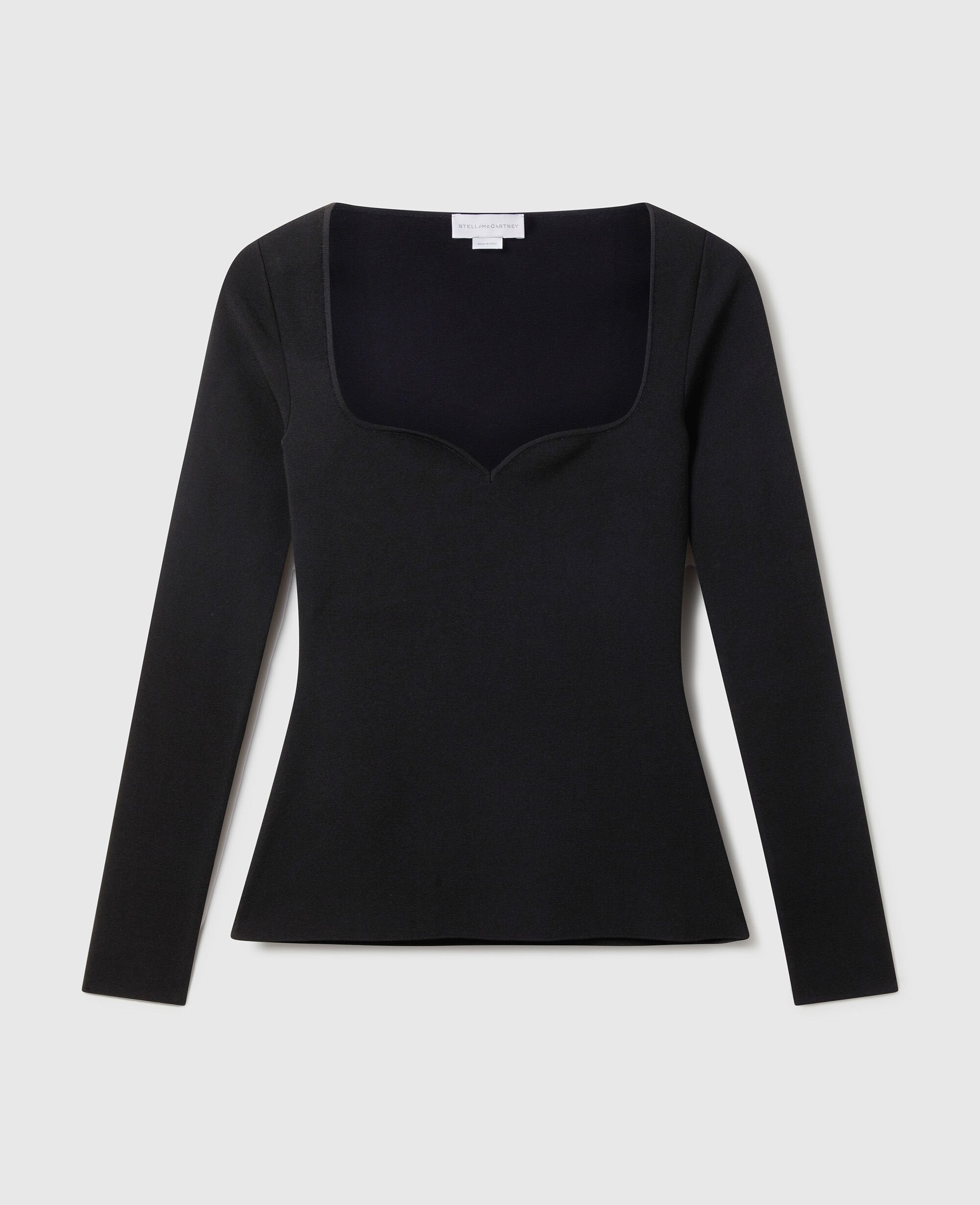 Compact Knit Long Sleeve Top