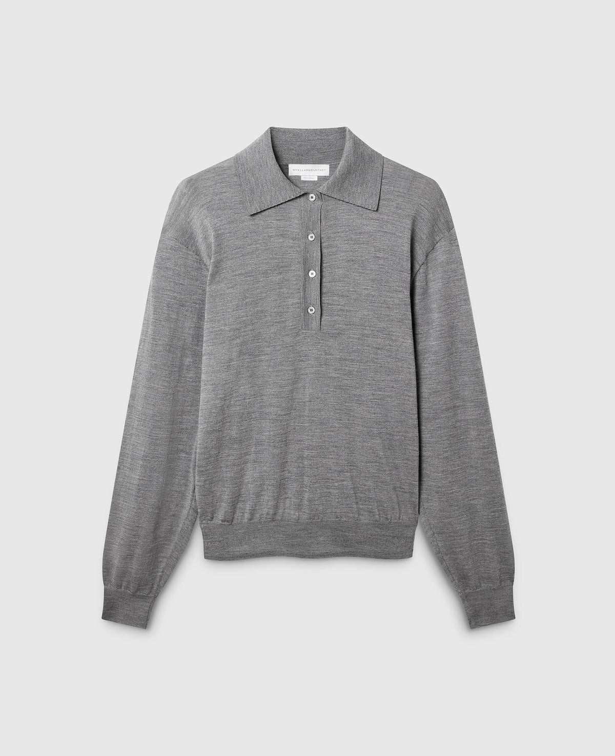 Lightweight Wool Frill Polo