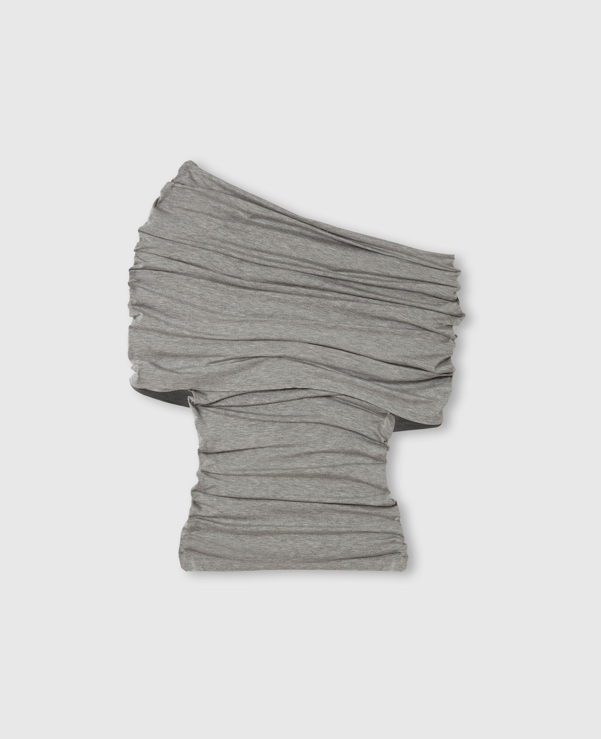 One Shoulder Twisted Wrap Top