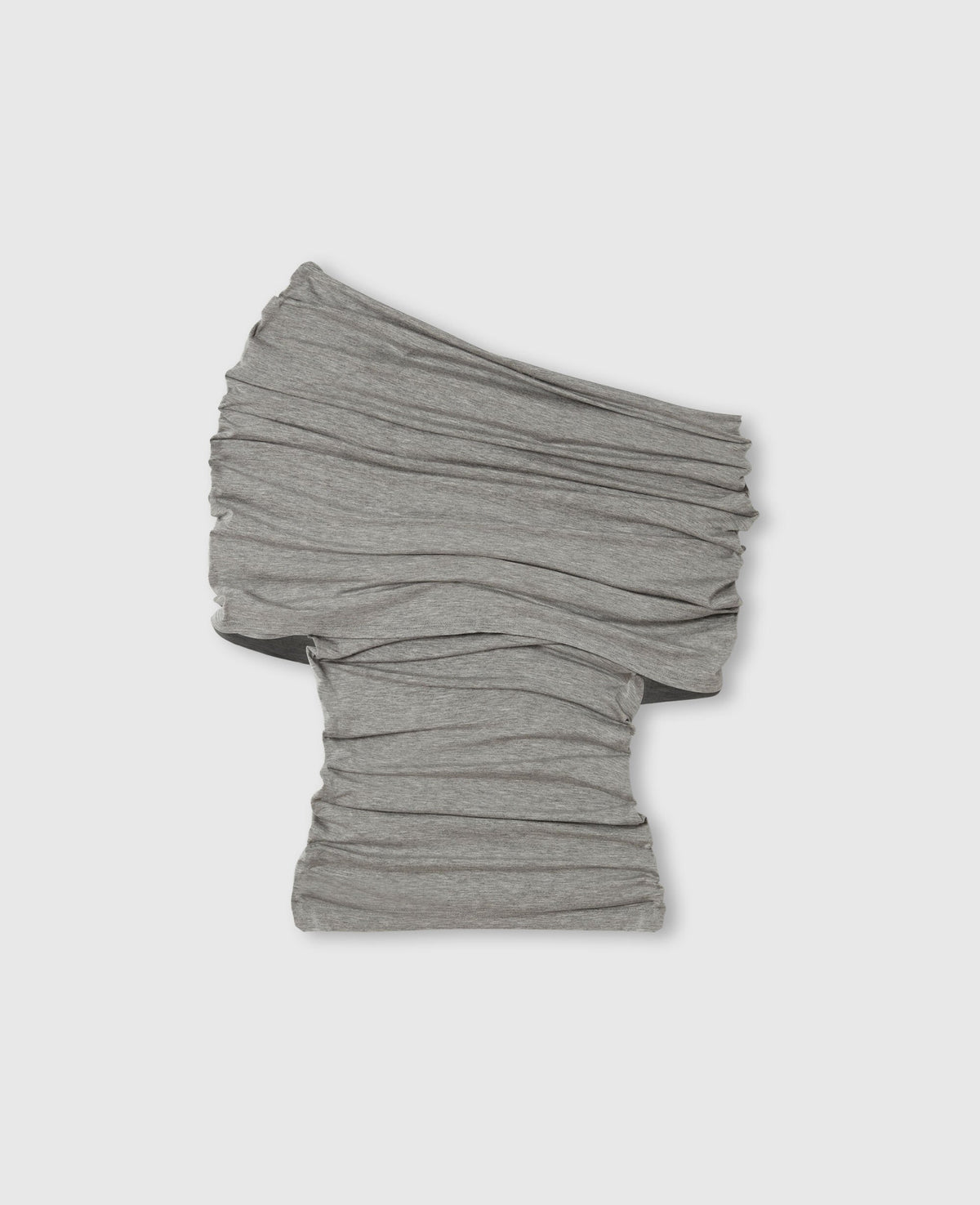 One Shoulder Twisted Wrap Top