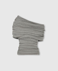 One Shoulder Twisted Wrap Top