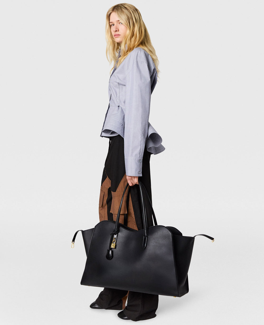 Chambray Peplum Shirt
