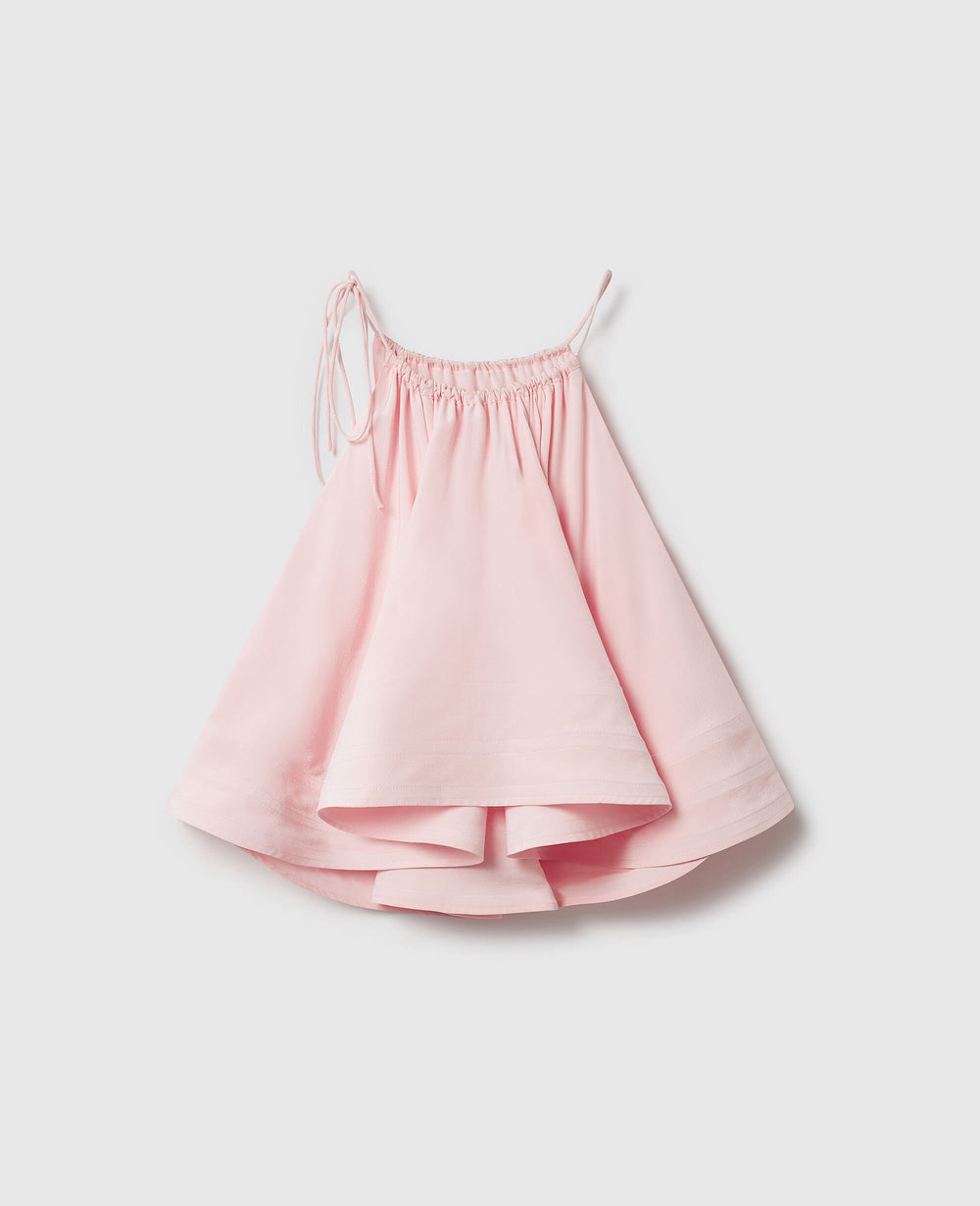 Halterneck Sleeveless Frill Top