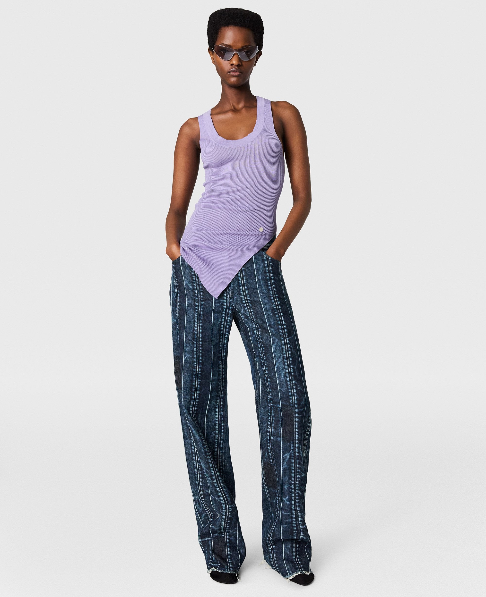 Lightweight Wool Round Neck Top