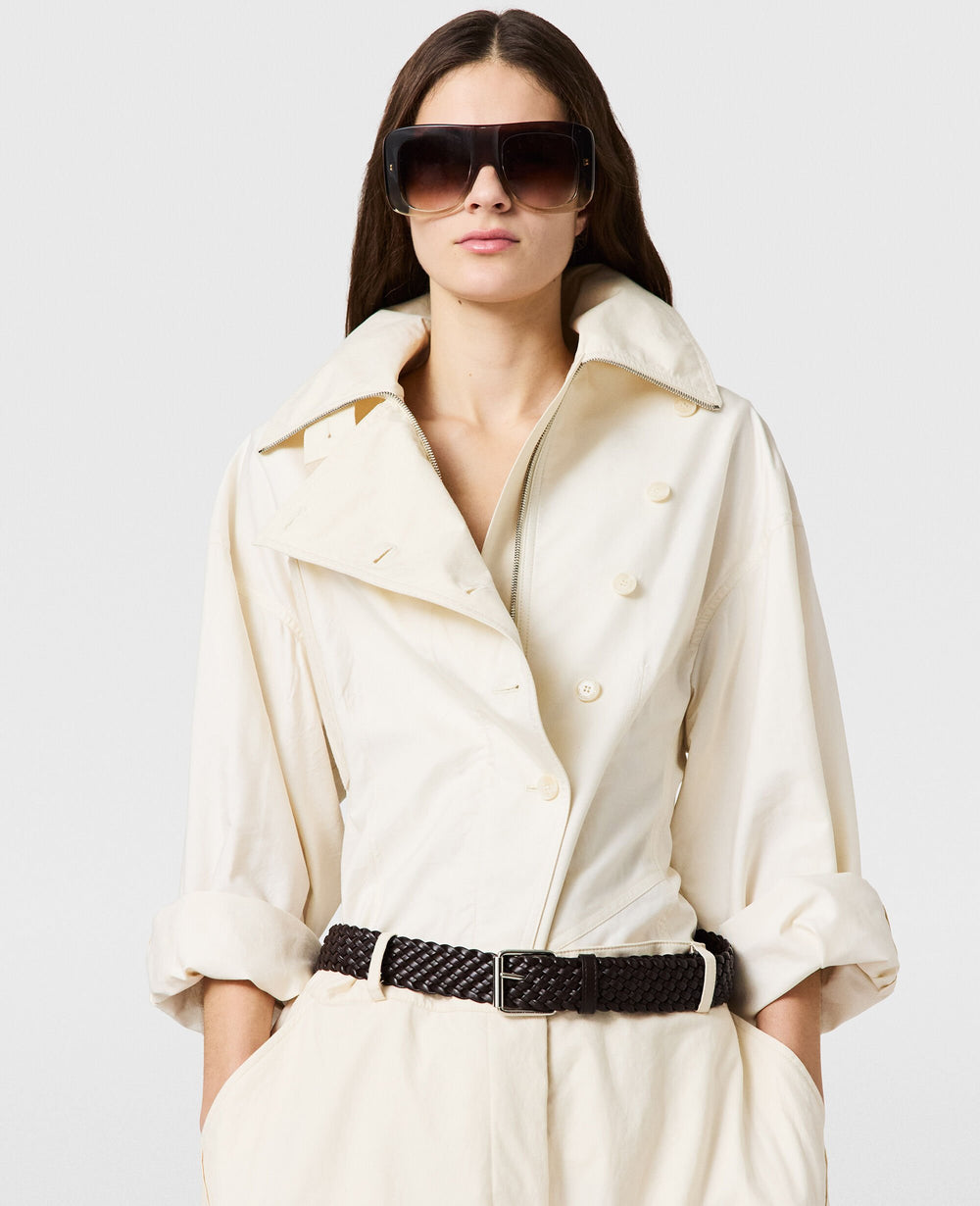 Washed Cotton Utility Top