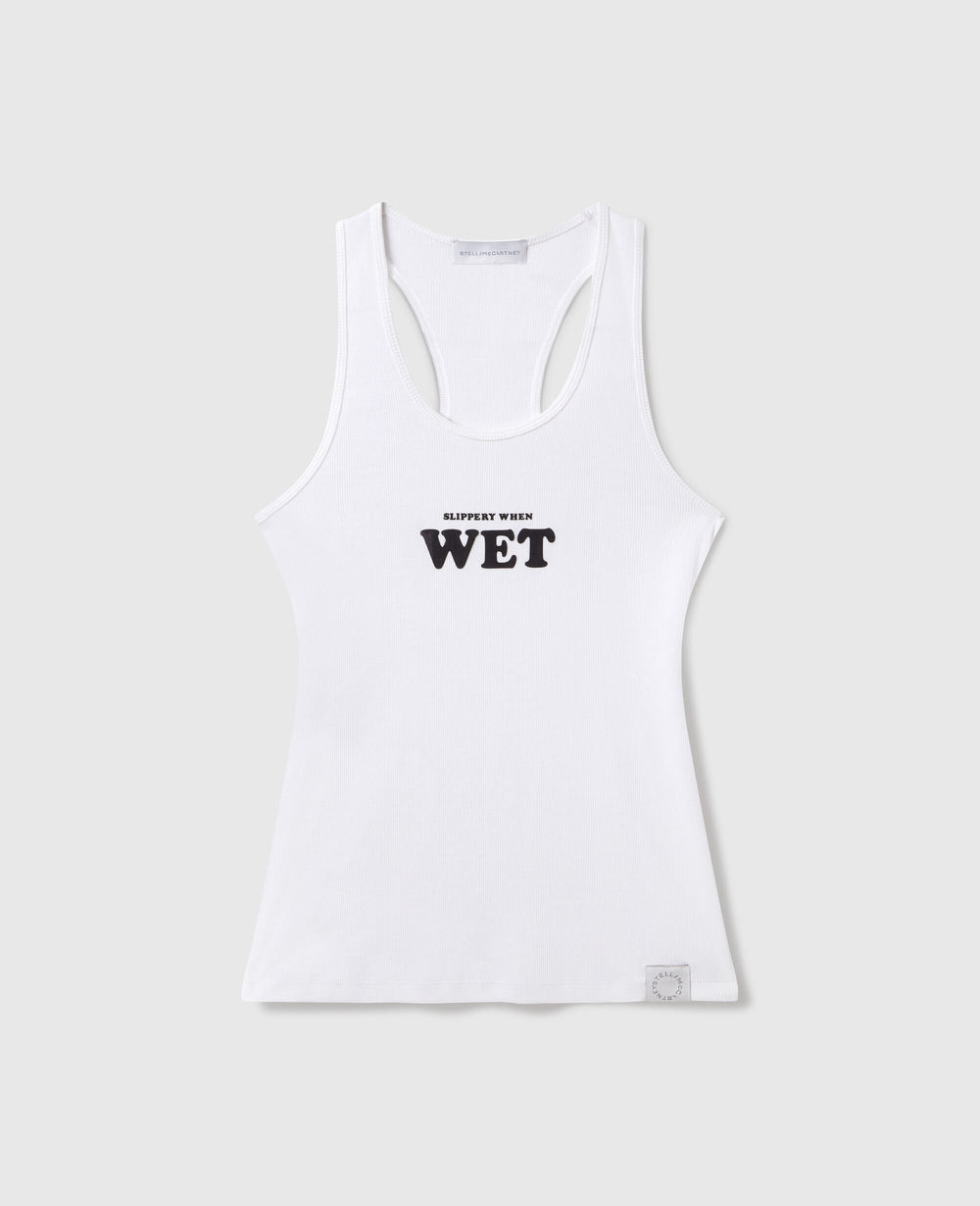 Slippery When Wet Racerback Tank Top