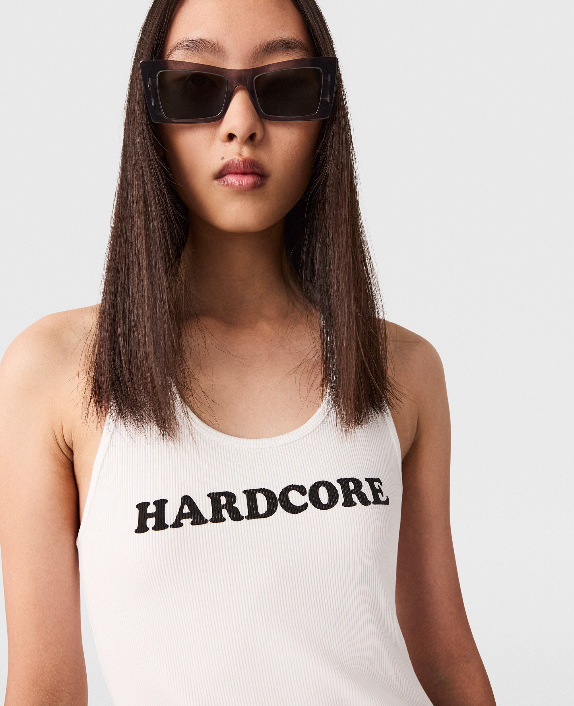 Hardcore Slogan Tank Top