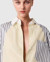 Oversized Mixed Stripe Shirt