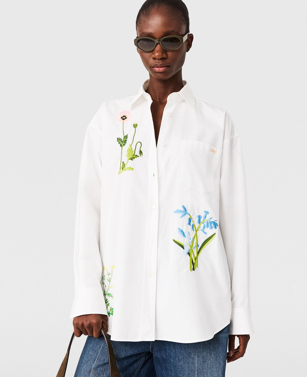 Floral Embroidered Shirt