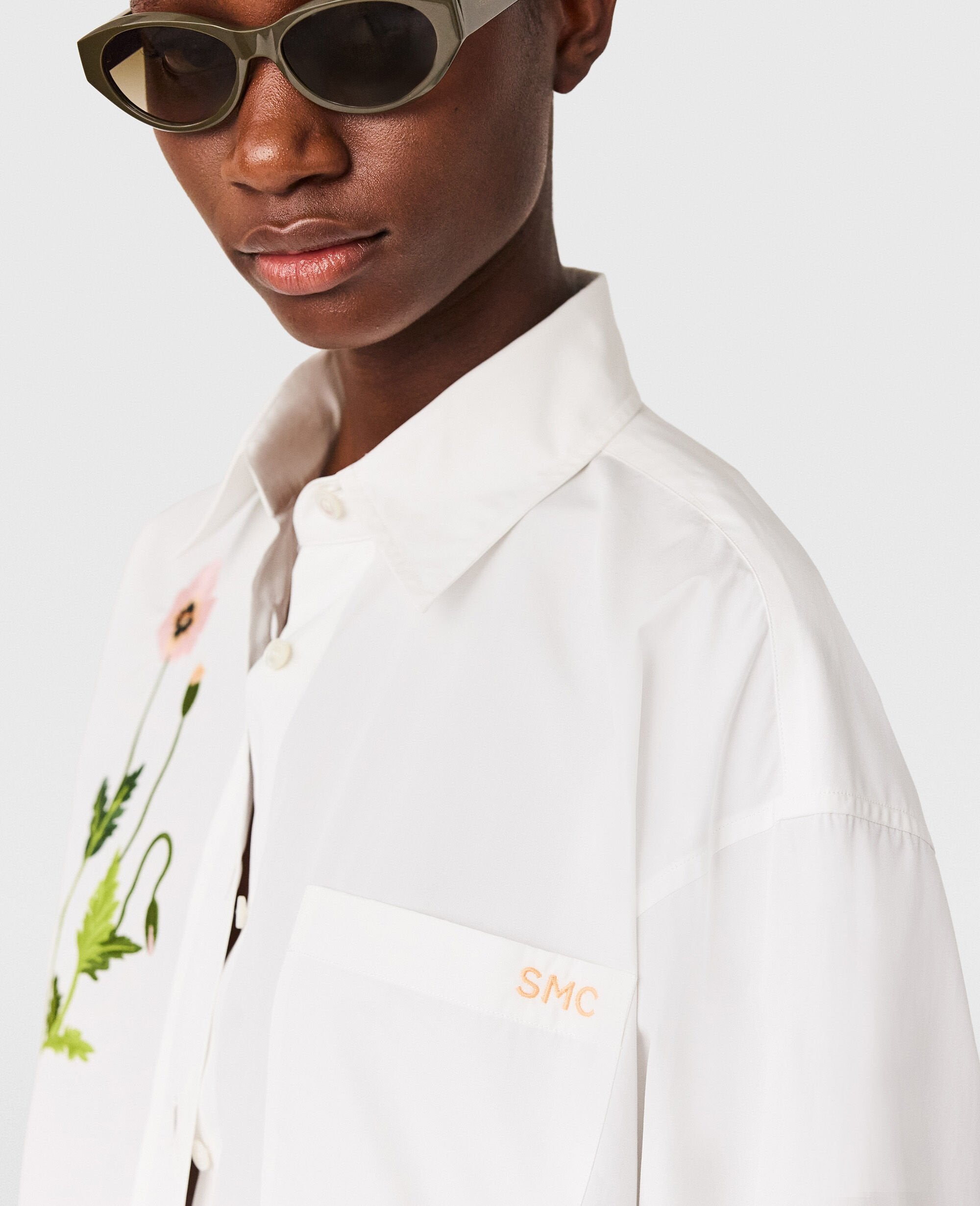 Floral Embroidered Shirt