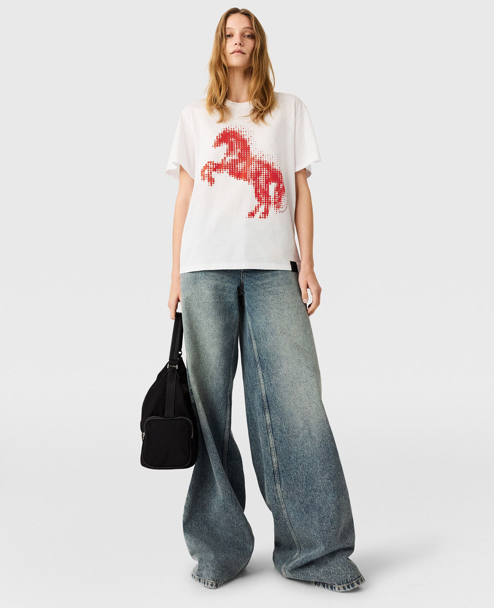 Airbrushed Horse Graphic T-Shirt