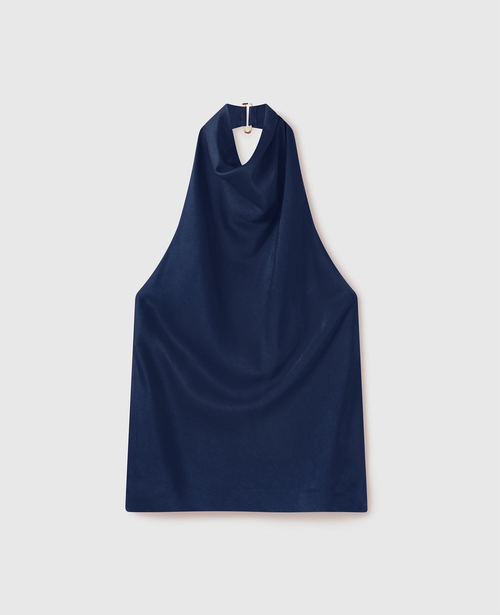 Satin halterneck Top