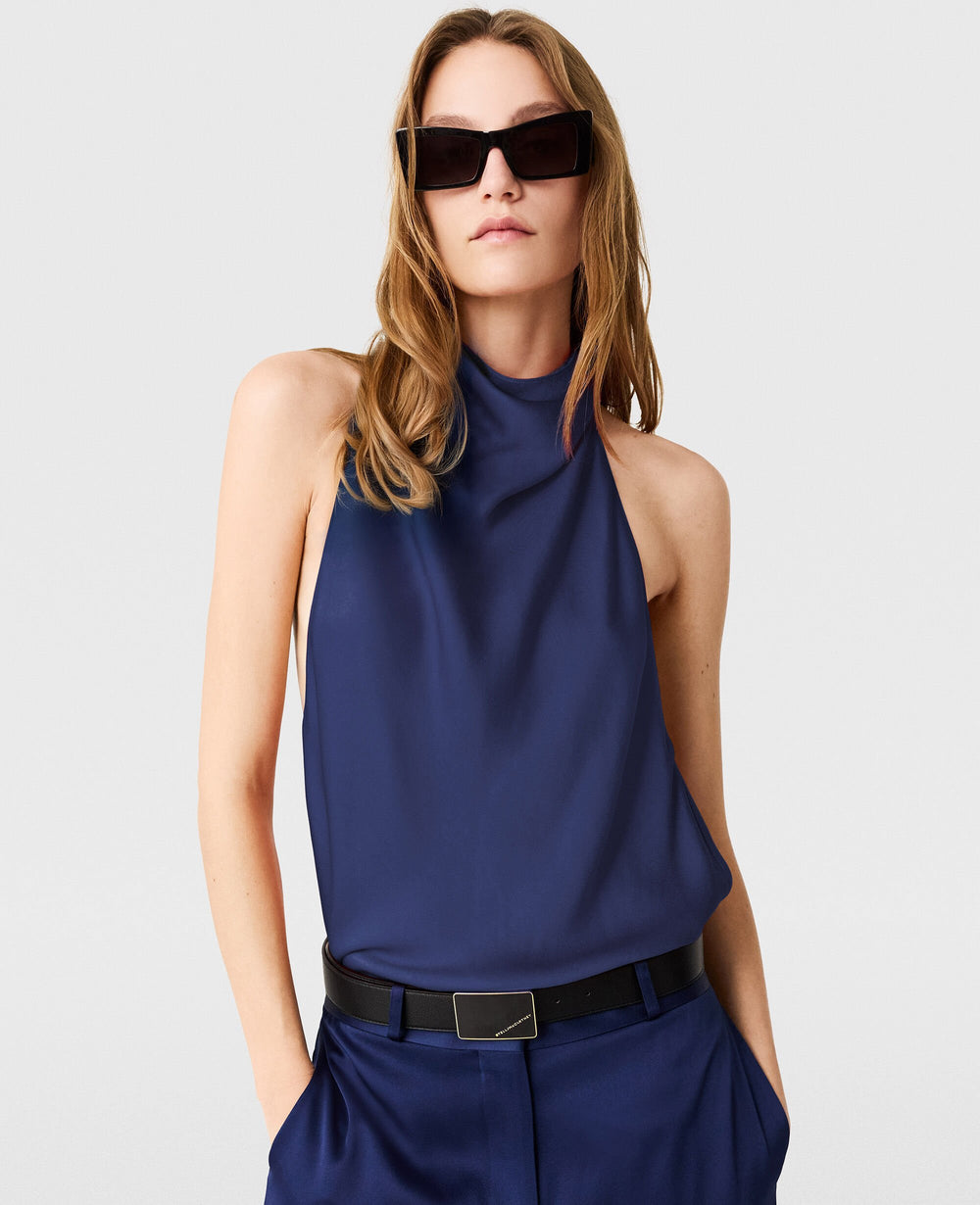 Satin halterneck Top