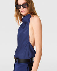 Satin halterneck Top