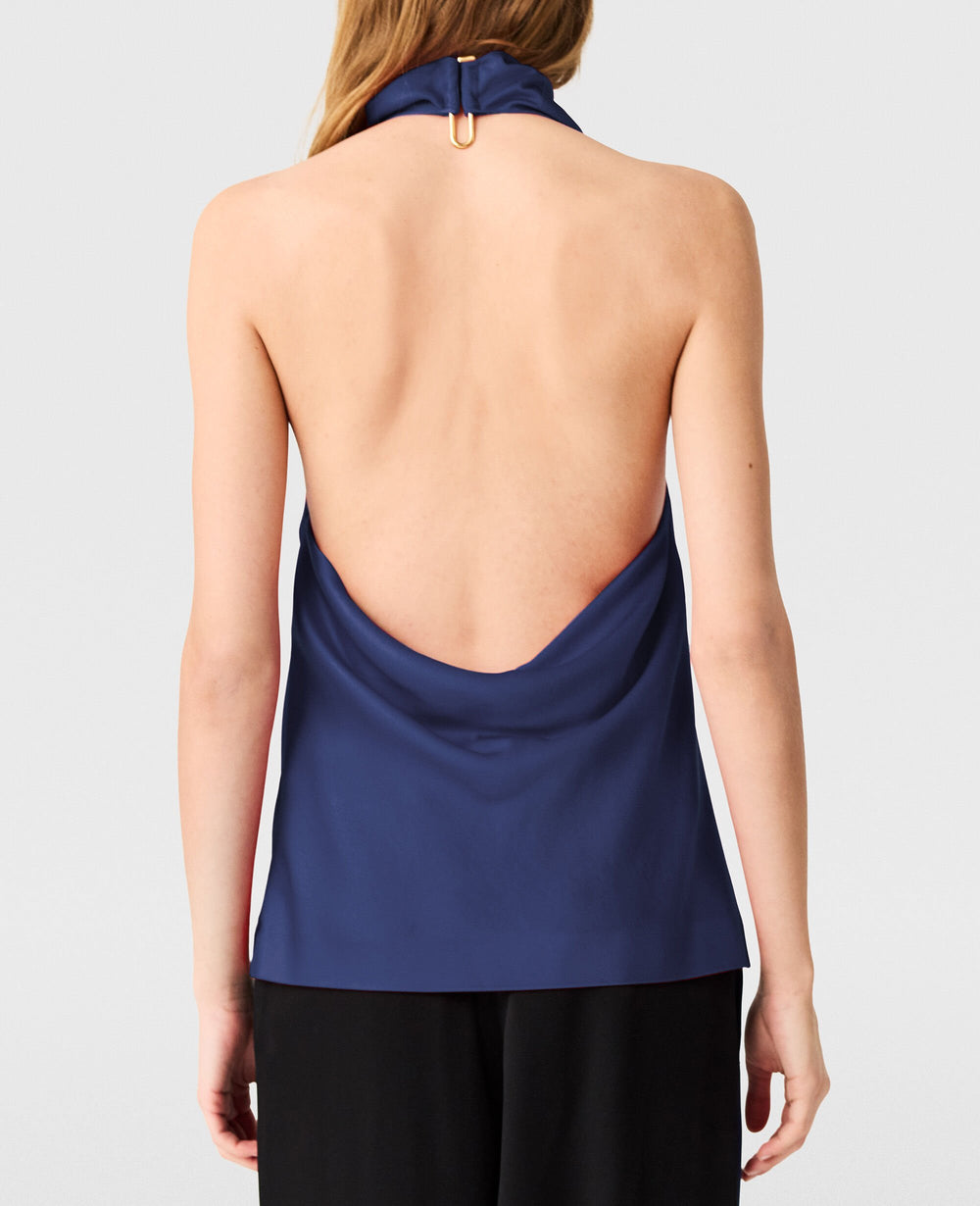 Satin halterneck Top