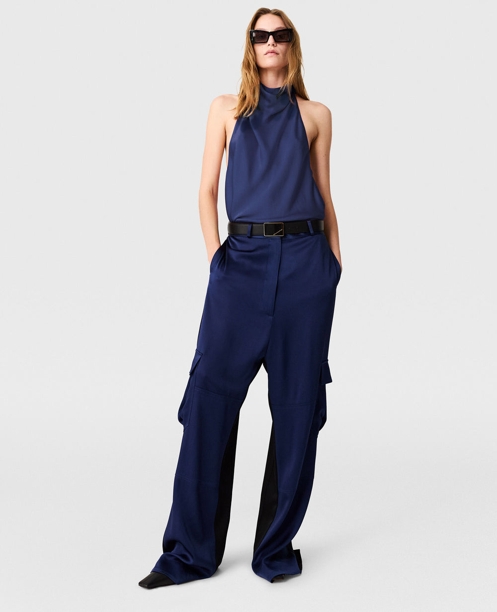 Satin halterneck Top