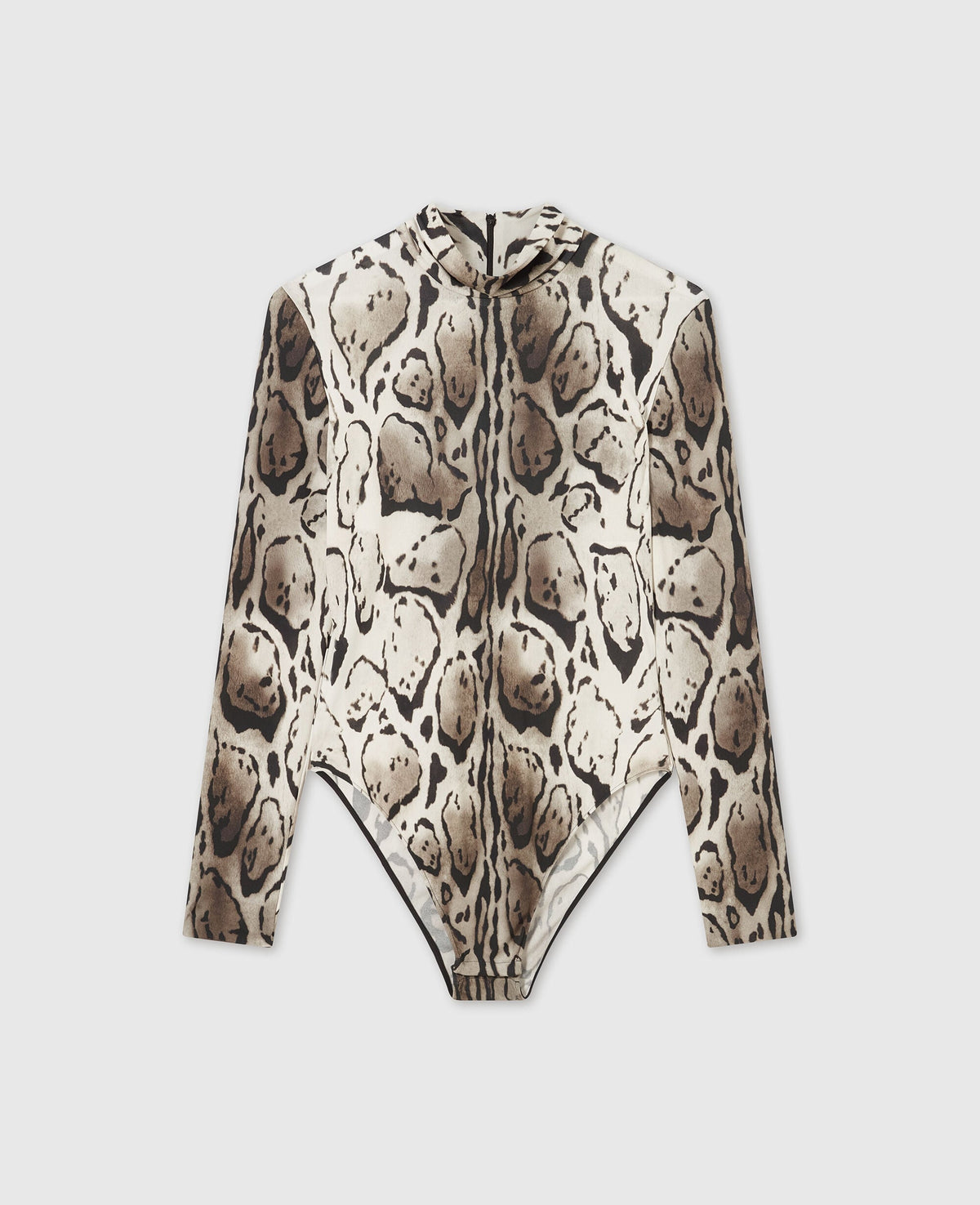 Cloud Leopard High-Neck Bodysuit
