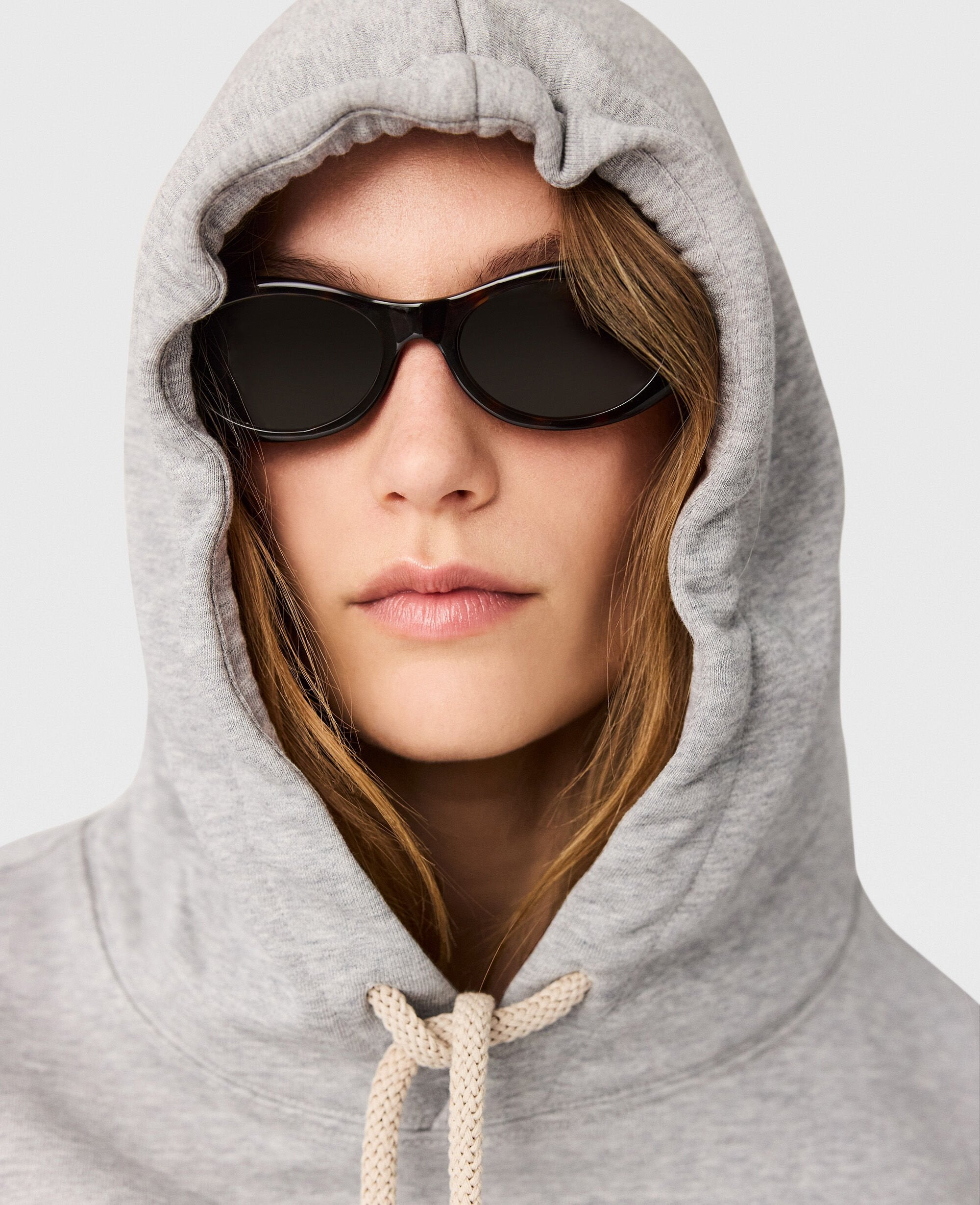 Logo-Embroidered Cropped Hoodie