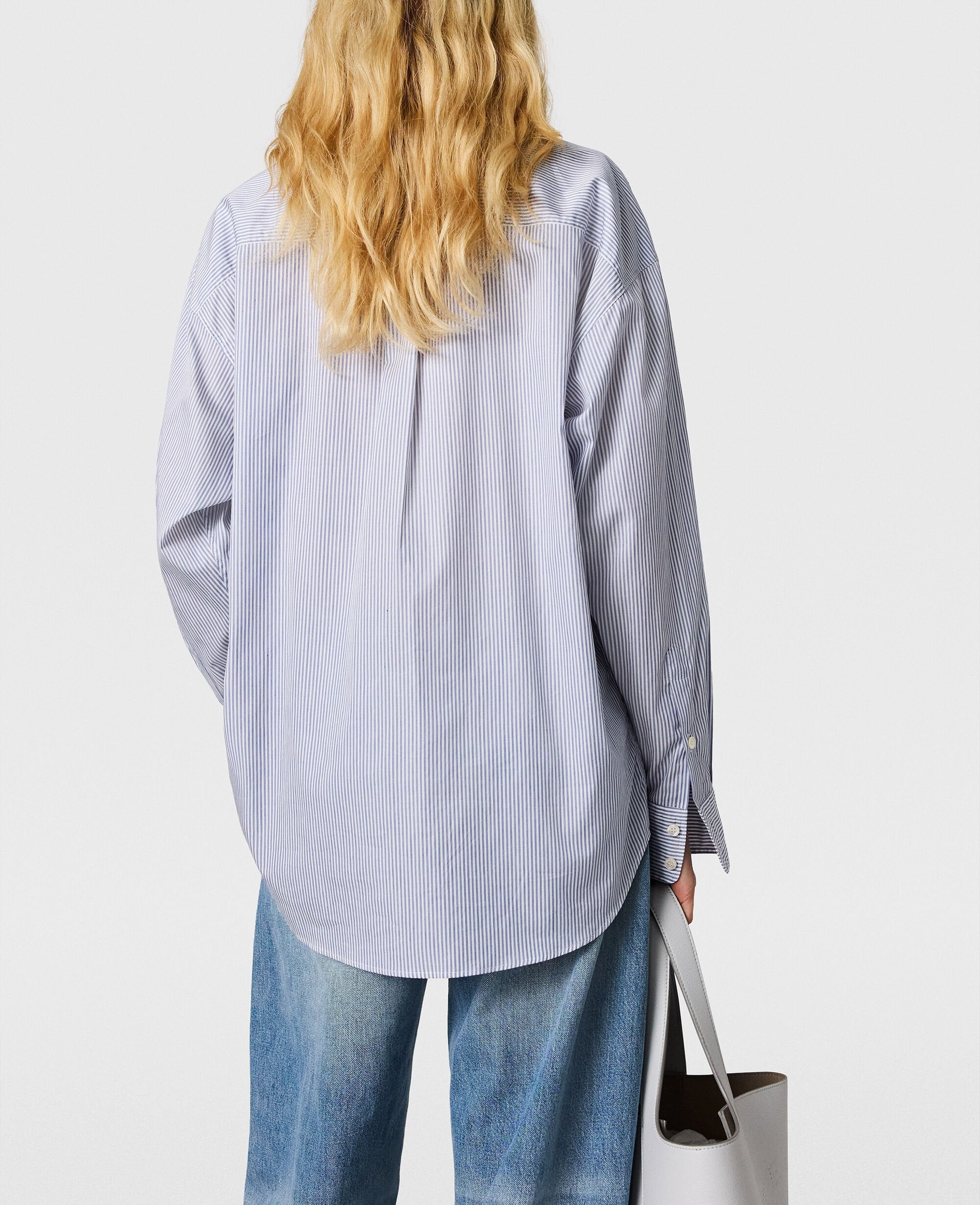 Cotton Stripe Piqué Double Shirt