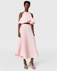 Silk Midi Skirt
