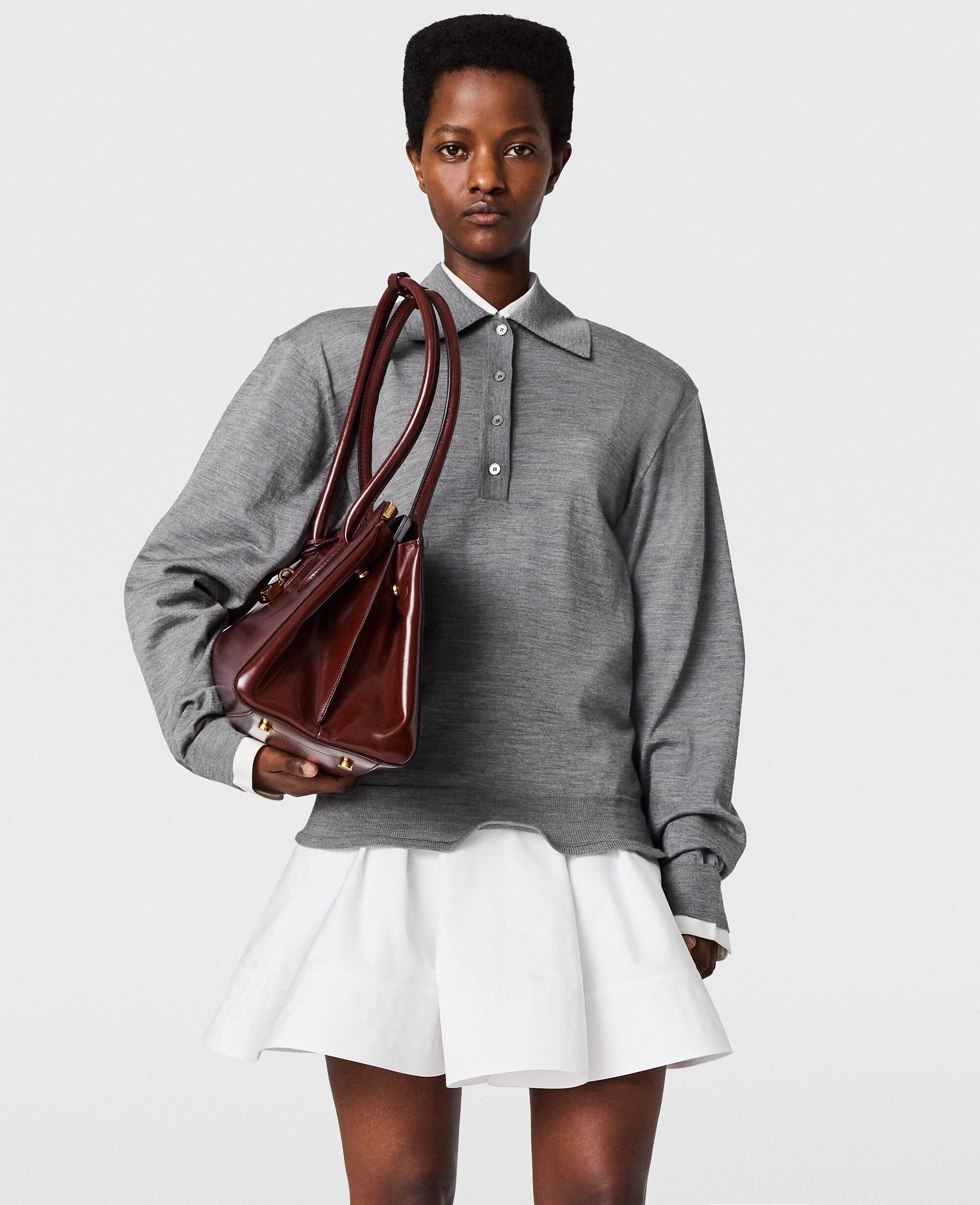 Poplin Mini Skirt
