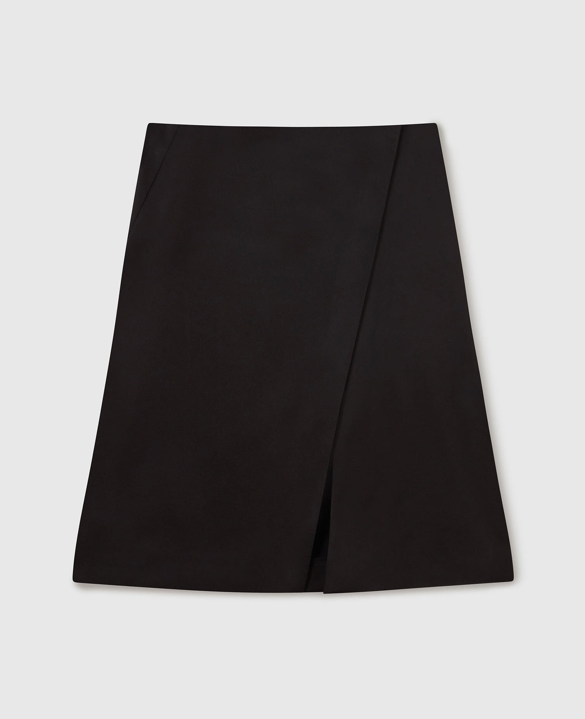 Tailored Satin Midi Skirt