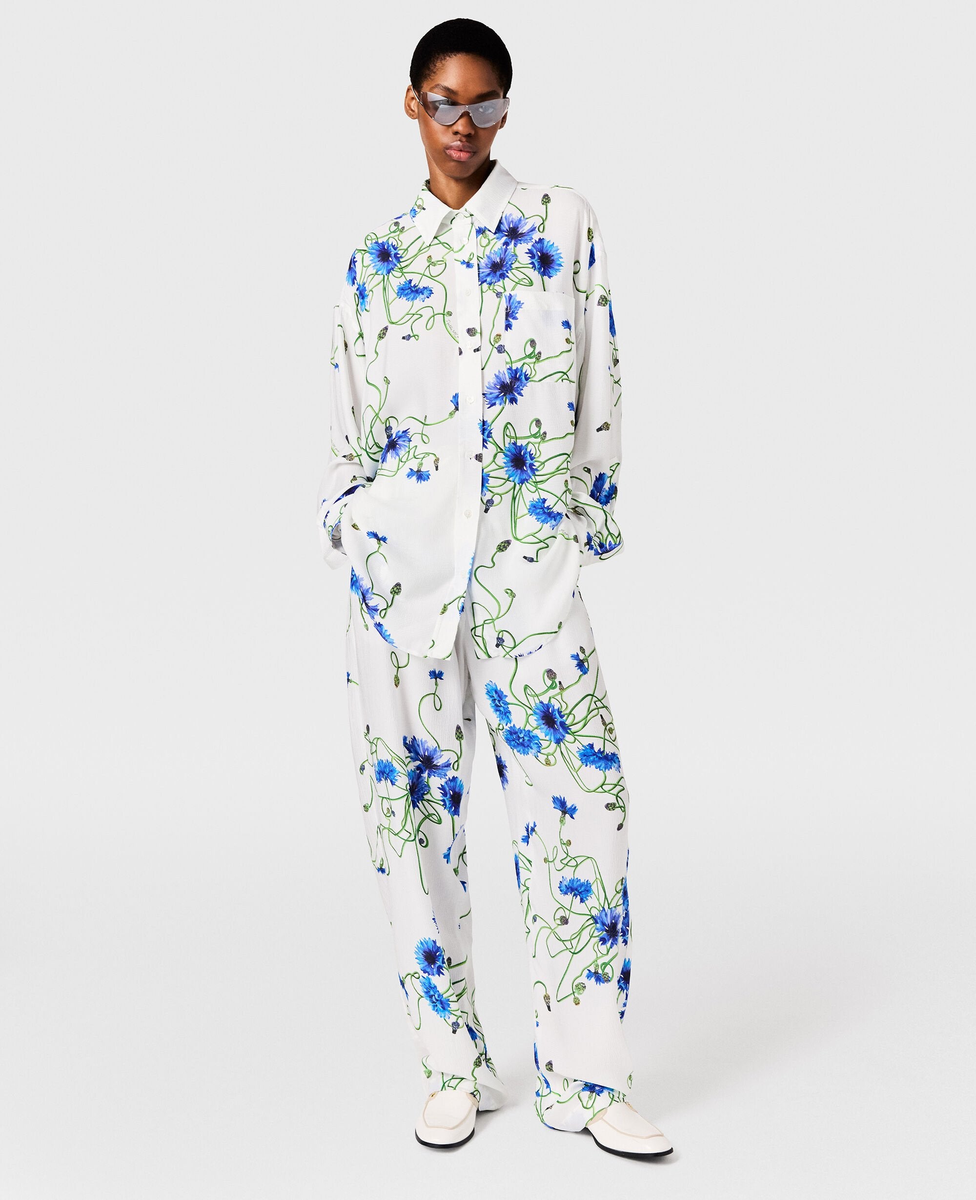 Cornflower Print Trousers