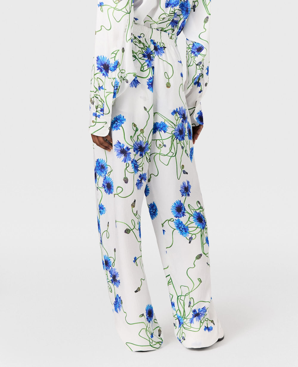 Cornflower Print Trousers