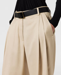 Textured Lightweight Straight Trousers