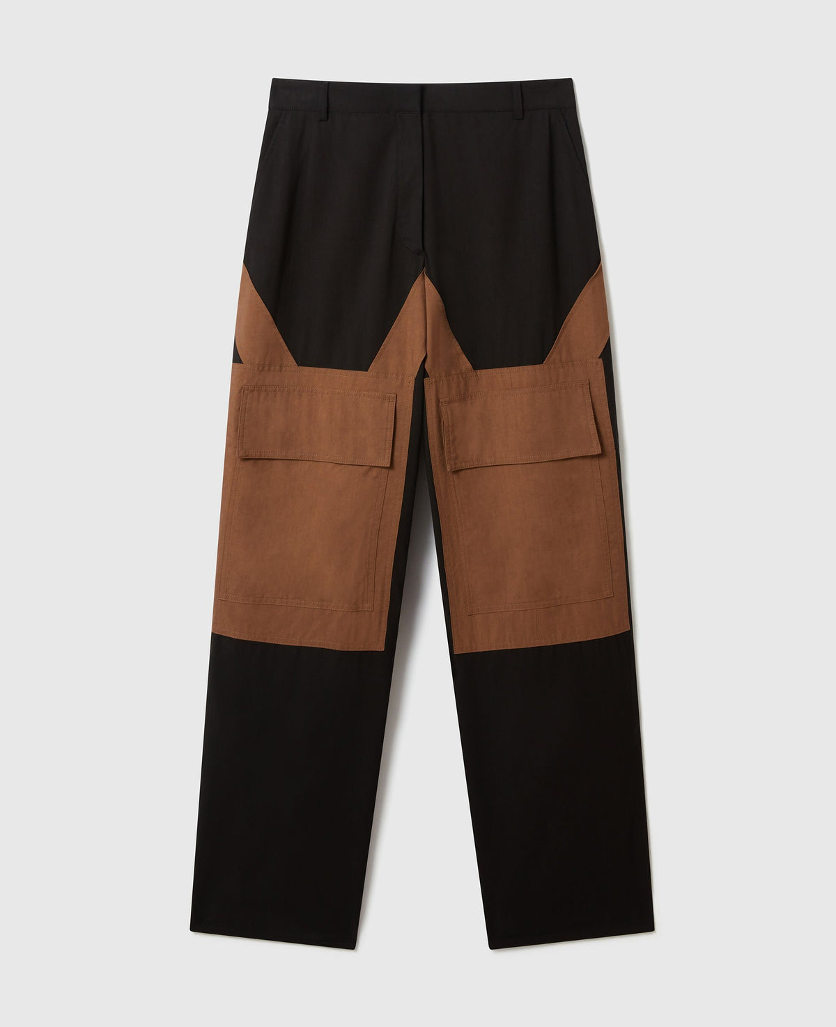 Washed Cotton Cargo Trousers
