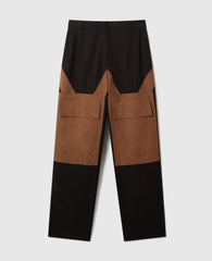 Washed Cotton Cargo Trousers