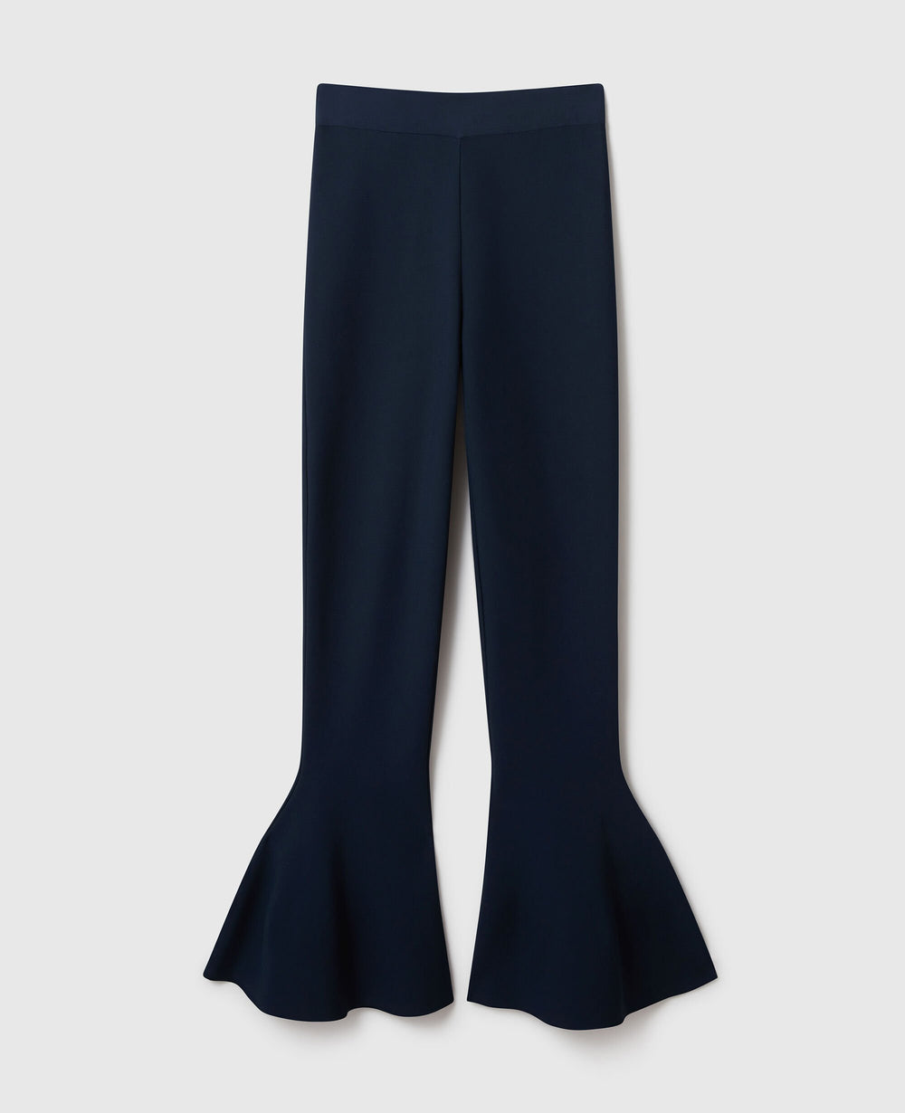 Compact Knit Peplum Trousers