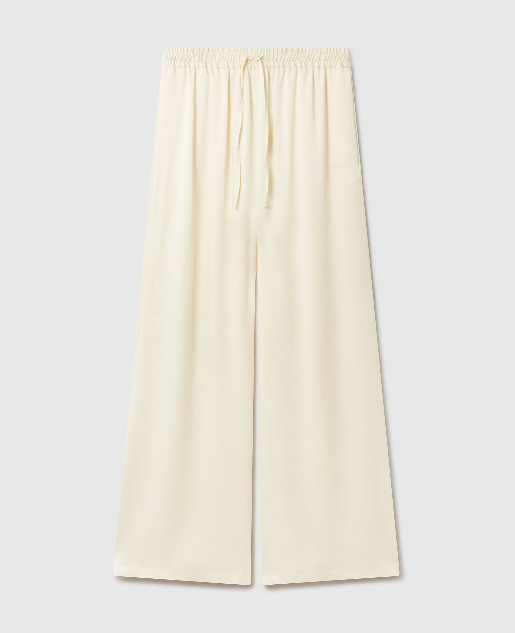 Oversized Drawstring Satin Pants