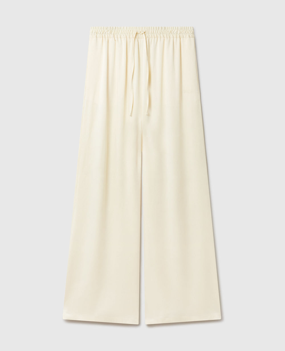 Oversized Drawstring Satin Pants