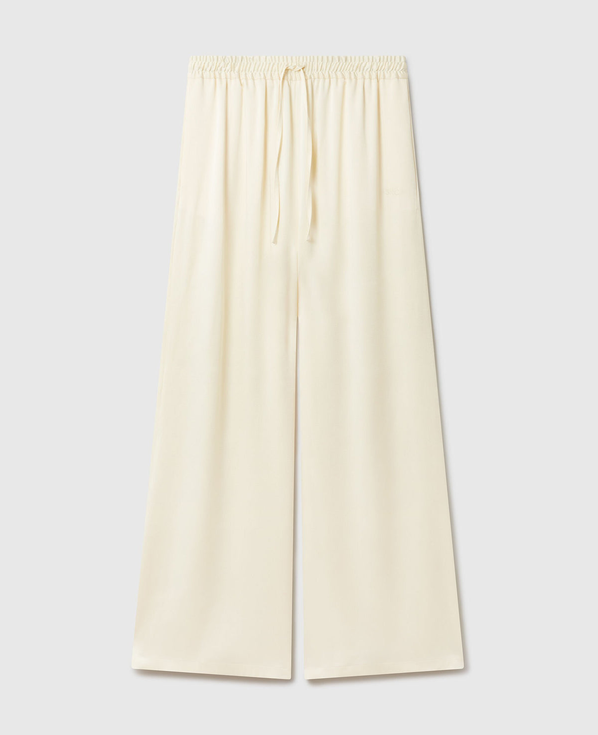 Oversized Drawstring Satin Pants