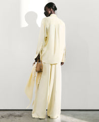 Oversized Drawstring Satin Pants