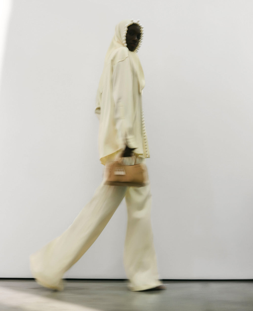 Oversized Drawstring Satin Pants