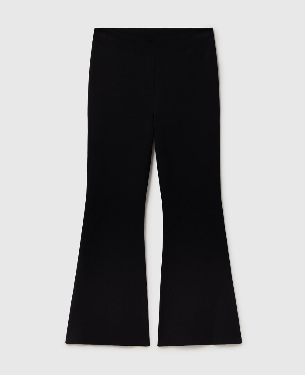 Compact Knit Flared Pants
