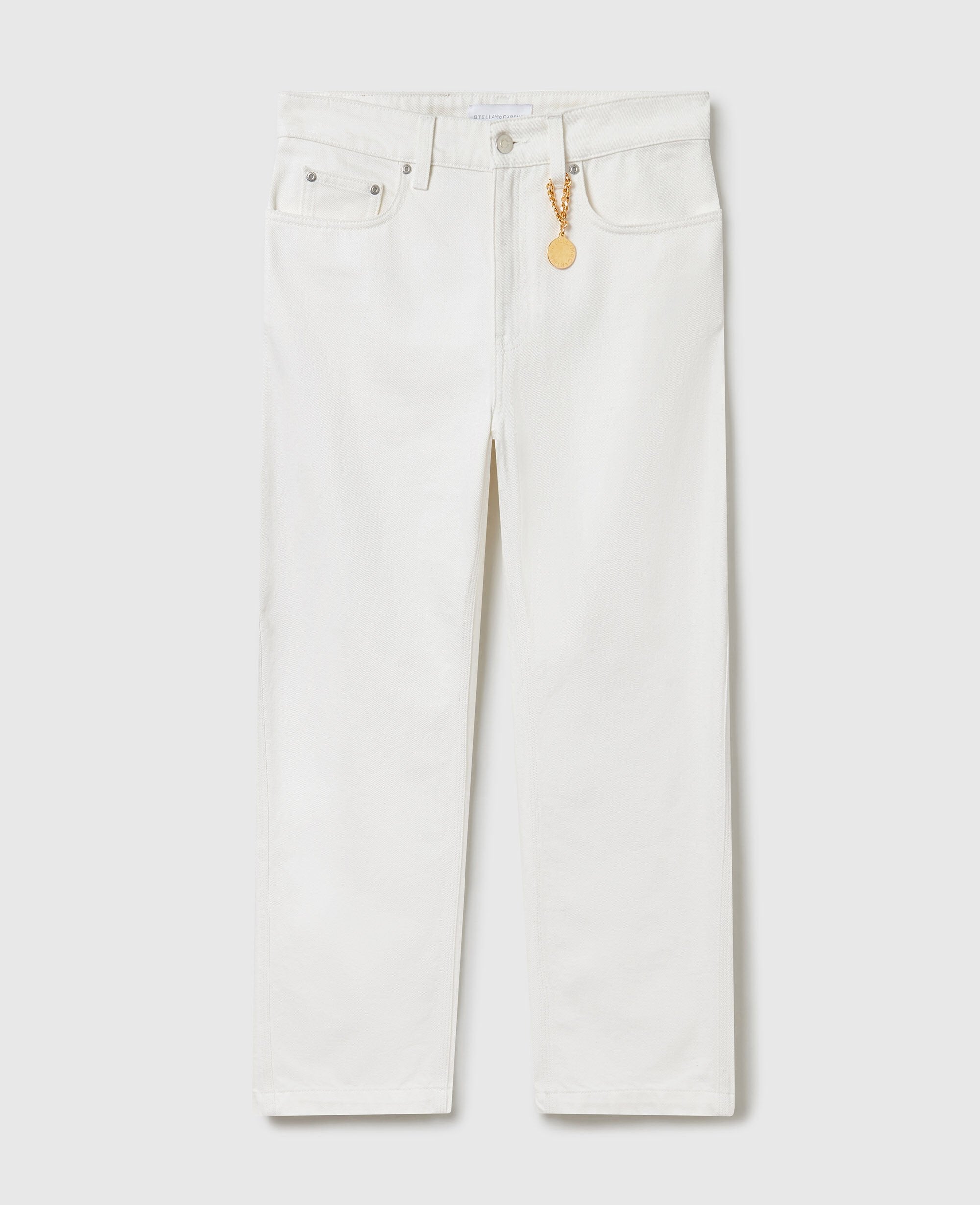 Cropped Barrel-Leg Jeans