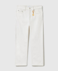 Cropped Barrel-Leg Jeans
