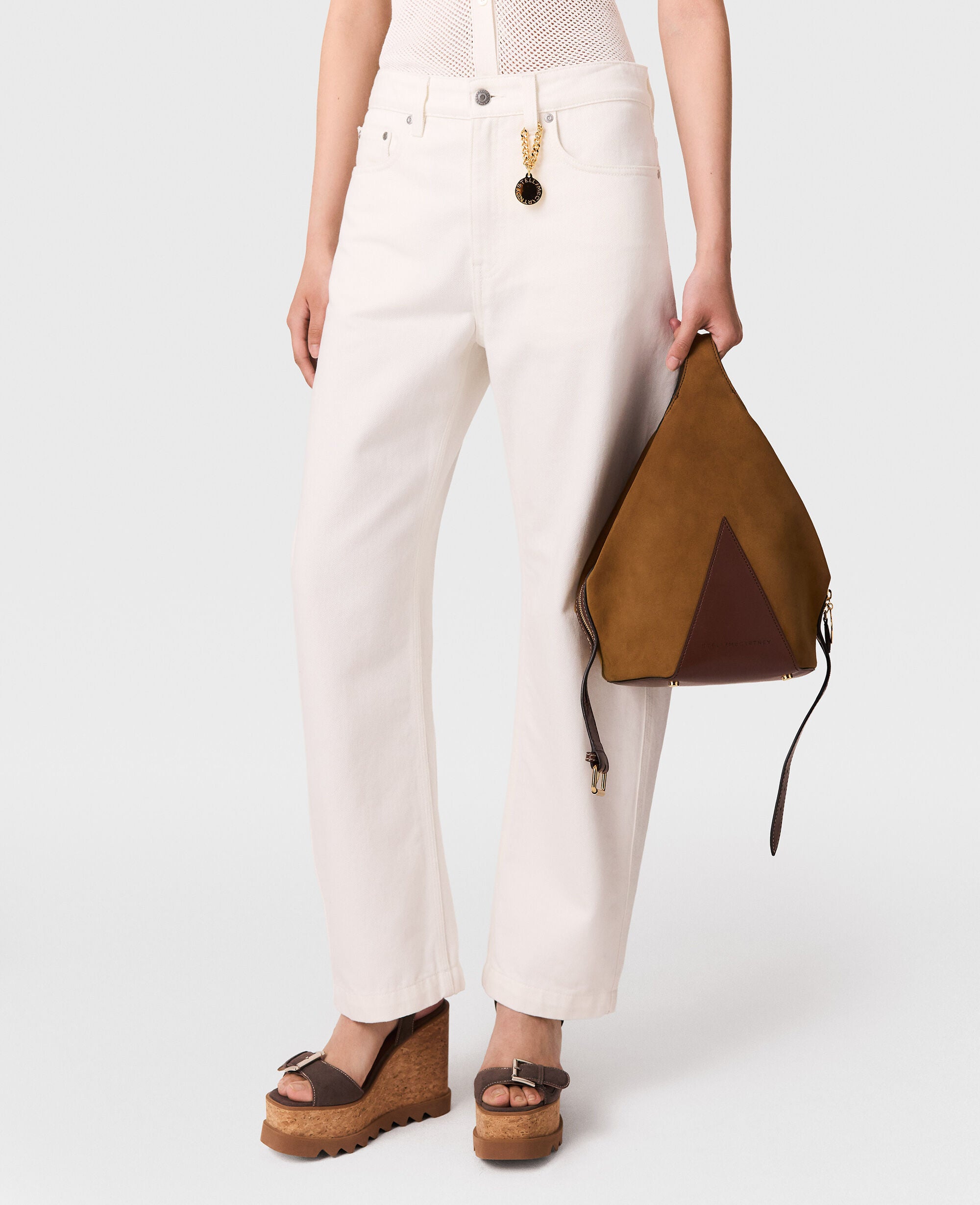 Cropped Barrel-Leg Jeans