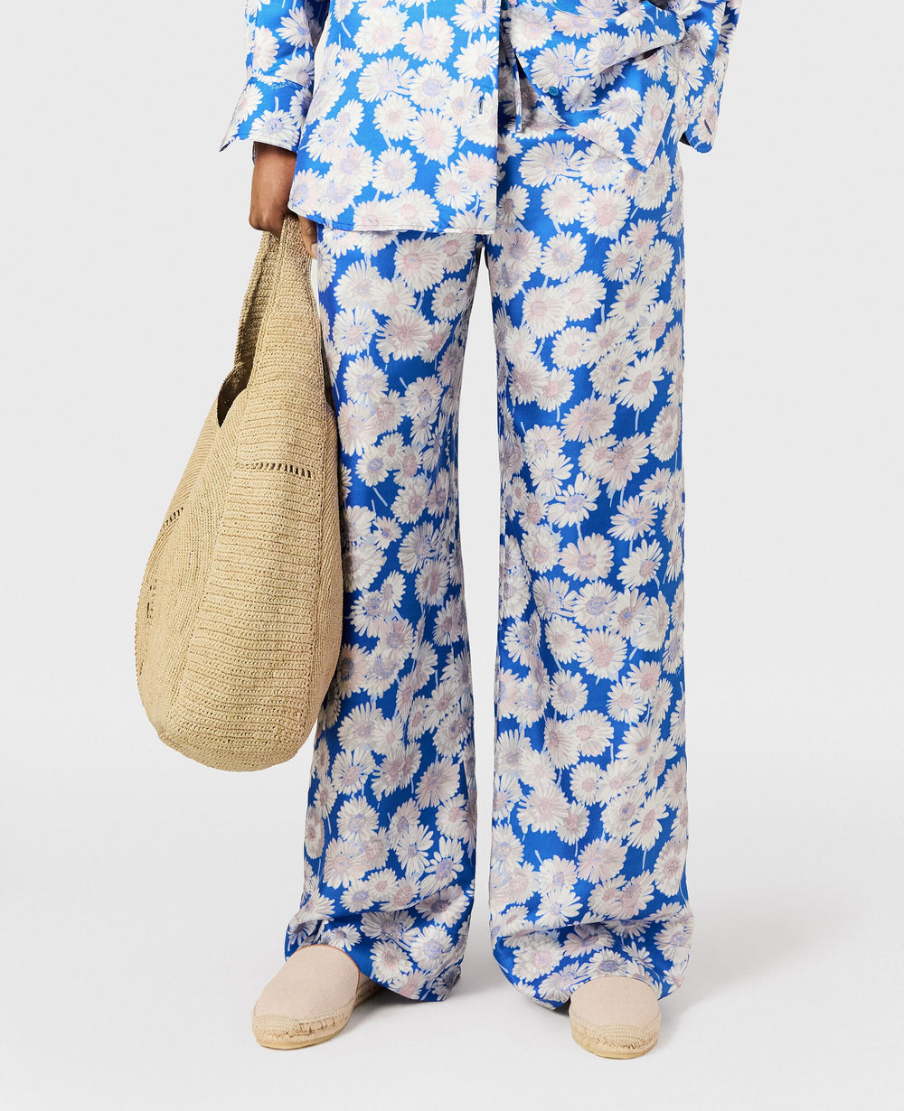 Daisy Print Oversized Trousers