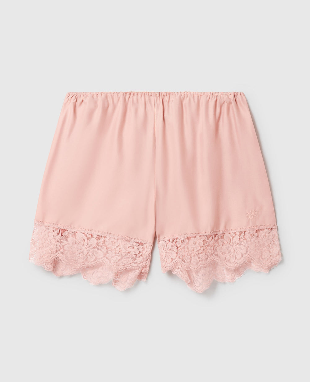 Lace-Trimmed Shorts
