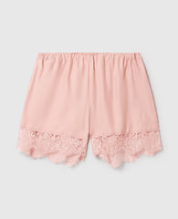 Lace-Trimmed Shorts