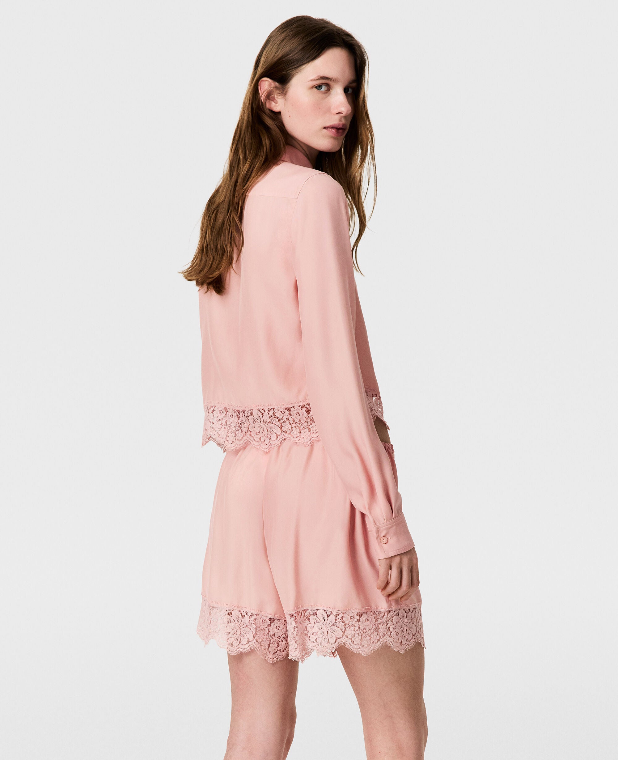 Lace-Trimmed Shorts